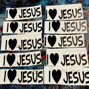 “I love Jesus” car Vinyl Decal